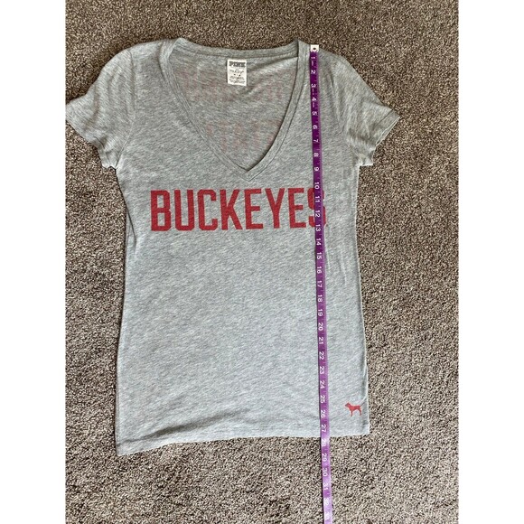Victoria’s Secret PINK Ohio State Buckeyes V-Neck T-Shirt Women’s M - Picture 5 of 5